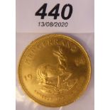 A 1oz gold Krugerrand 11