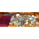 Silver plated Kings pattern cutlery and other flatware SR