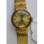 A 1960s 18ct gold cased IWC (International Watch Co) wristwatch,