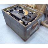 A World War II RAF R1185A radio receiver, Ref.No.10D/820, Serial No.18345 9''h 16.