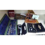 Early/mid 20thC engineer's drawing instruments and laboratory accessories: to include a Moore &