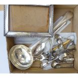 Silver and silver plated collectables: to include a white metal photograph frame stamped 800 4'' x