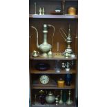 A mixed lot: to include mainly decorative metalware; Middle Eastern inspired tableware;