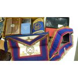 Masonic related regalia: to include handbooks; clothing; and medals,