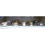 Ten 19th & 20thC cabinet cups and saucers: to include Crown Derby,