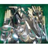 Variously patterned EPNS and stainless steel cutlery and flatware SR