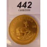 A 1oz gold Krugerrand 11