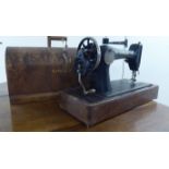 An early 20thC Singer sewing machine model no.