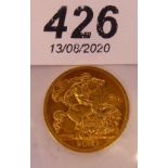 A George V half-sovereign, St.