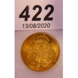 A Victorian half-sovereign,