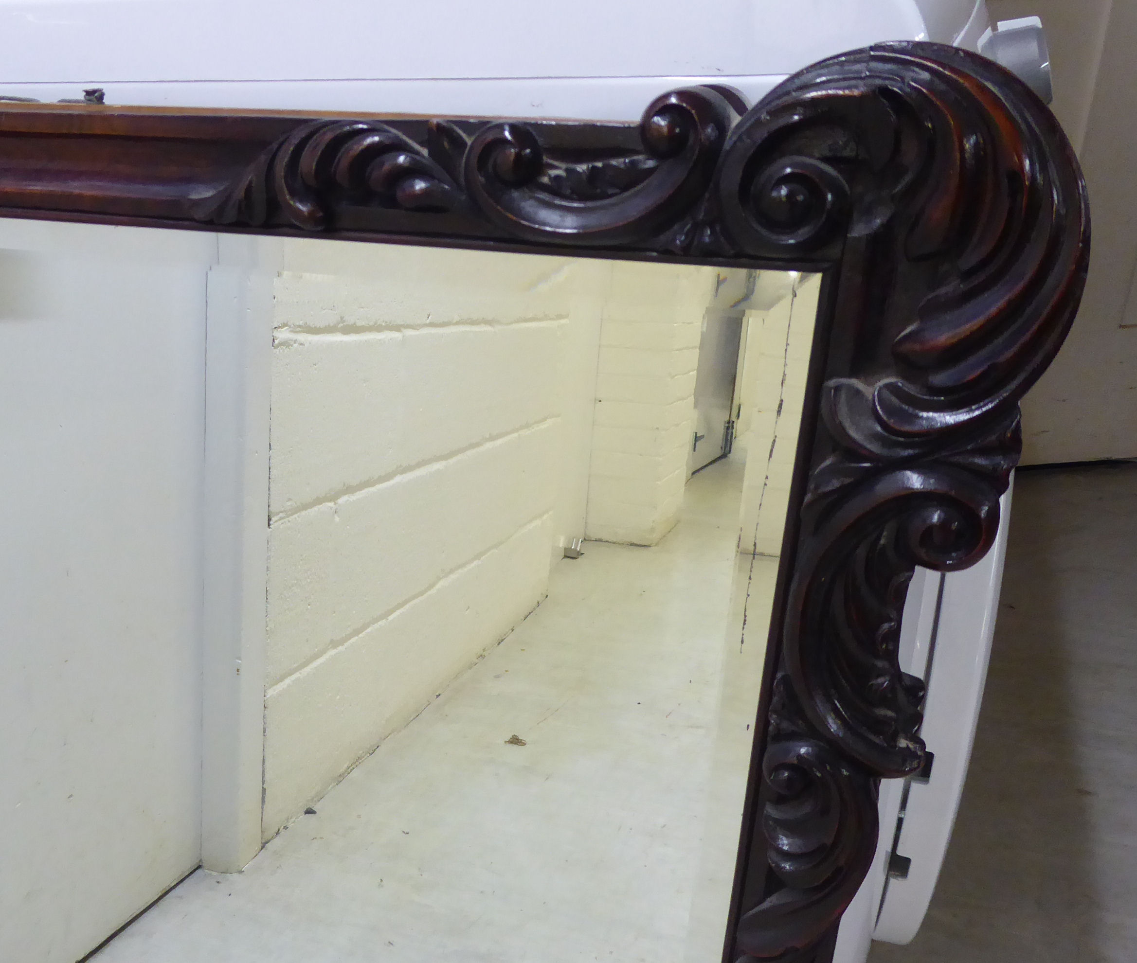 A late 19th/early 20thC Continental mirror, - Image 2 of 2