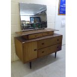 A mid 20thC mahogany finished dressing table,
