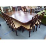 A modern Chinese teak dining table,