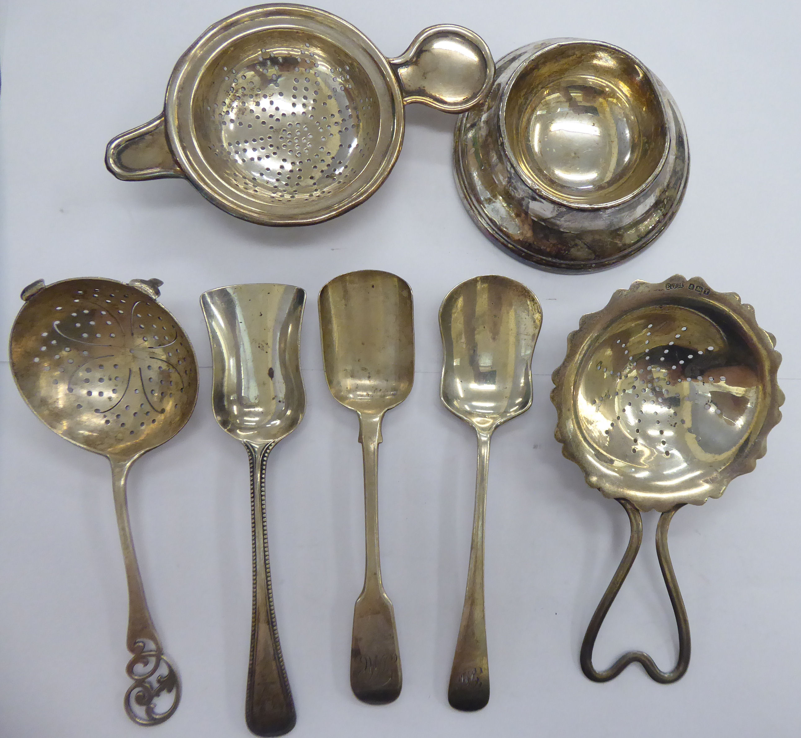 Tea related silver articles, viz. - Image 2 of 2