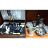 EPNS and stainless steel cutlery, flatware,