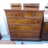 A late Victorian gentleman's mahogany dressing chest,