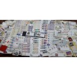 Postage stamps, an uncollated collection of First Day covers,