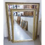 Two similar bevelled mirrors,