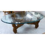 A modern coffee table, the oval,