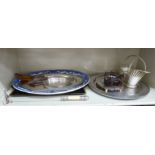 Decorative tableware: to include an elongated, octagonal,