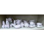 Carlton Ware china Australian design tea/coffee set: to include a coffee pot, cups,