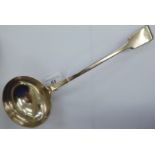 A William IV silver fiddle pattern soup ladle London 1833 OS10