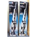 Two Revell 1/96 scale model Apollo Saturn V Moon Rockets boxed (completeness not guaranteed)