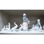 Two Lladro porcelain figures, viz.