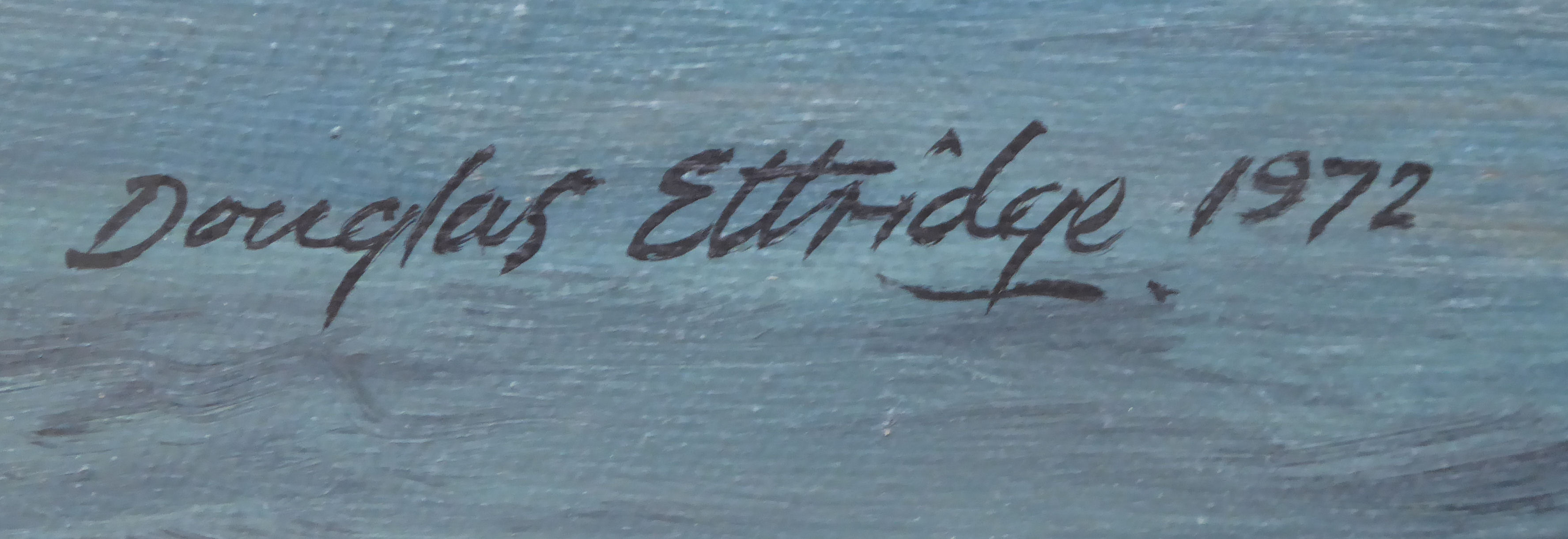 Douglas Eldridge - 'Tower Bridge on The Thames' oil on canvas bears a signature & dated '72 24'' - Image 2 of 3