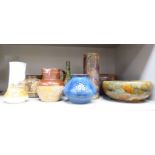Eight items of Doulton china and stoneware, viz.