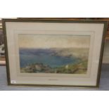 Samuel Phillips Jackson - a Cornwall coastal scene watercolour bears a signature & label verso