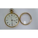 An 18ct gold cased pocket watch,