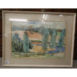 Robert MacDonald-Scott - a landscape watercolour bears a signature 13'' x 19'' framed