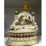 A modern cast gilt figure, a Thai deity 9.