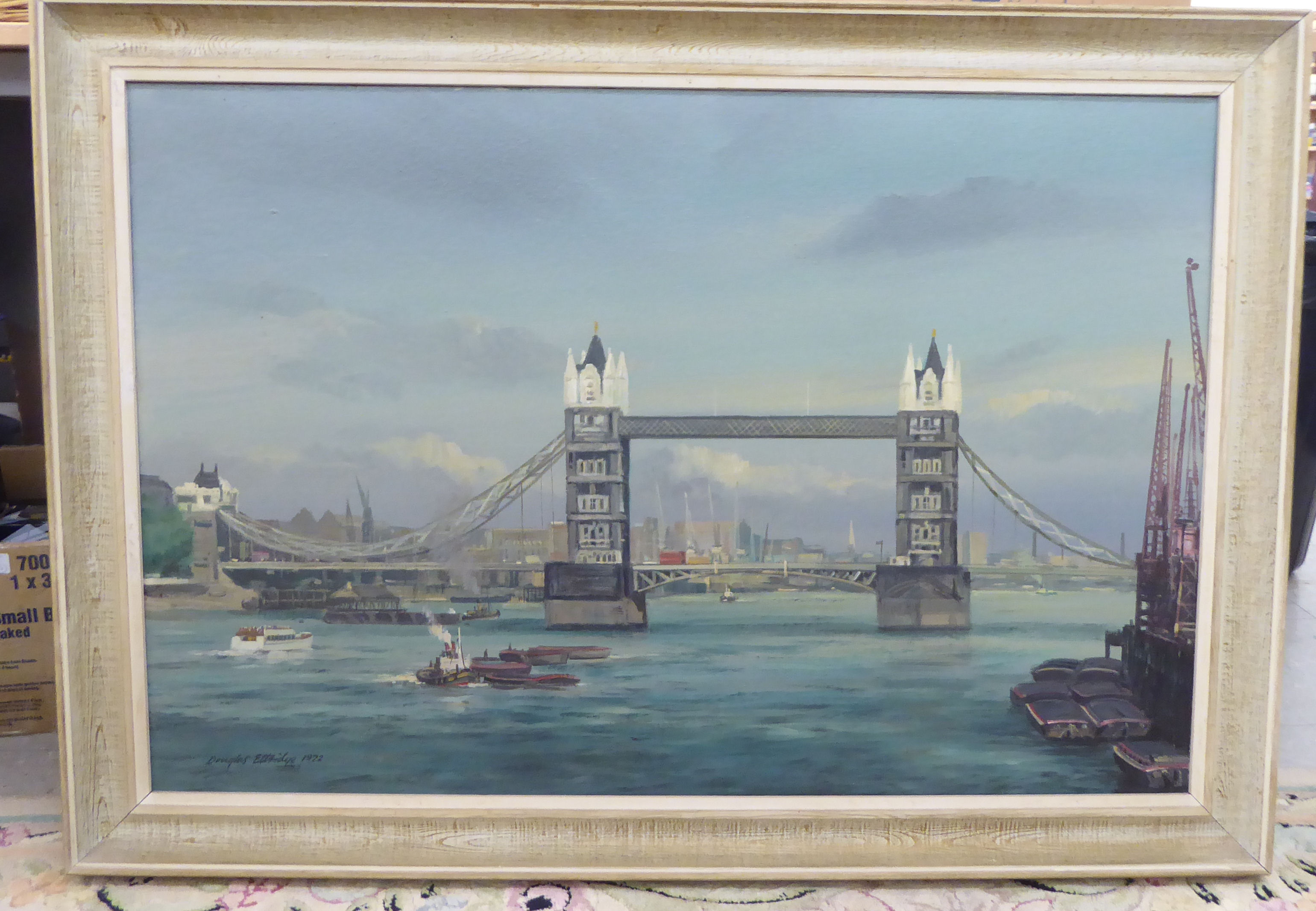 Douglas Eldridge - 'Tower Bridge on The Thames' oil on canvas bears a signature & dated '72 24''