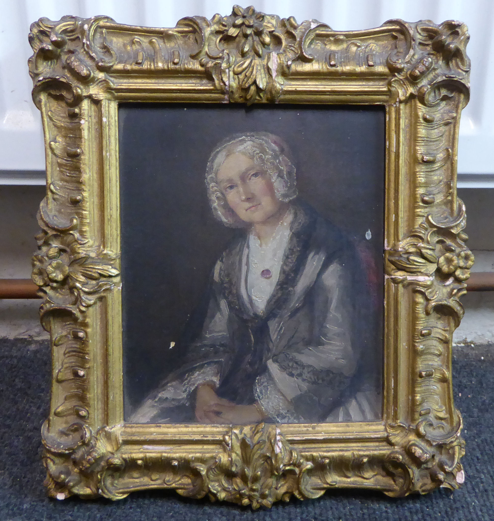 Late 19thC British School - 'Miss *L Hartington' a half-length portrait oil on canvas bears an