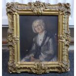 Late 19thC British School - 'Miss *L Hartington' a half-length portrait oil on canvas bears an