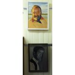 RV Quantrill - 'John' oil on board bears a signature & dated '96 19'' x 14'' framed;
