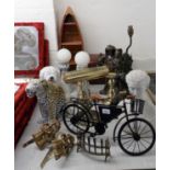 Modern interior designer's accessories: to include a 'vintage' bicycle;