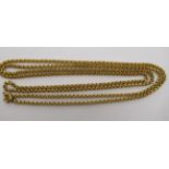 A brass belcher link style watch chain 11