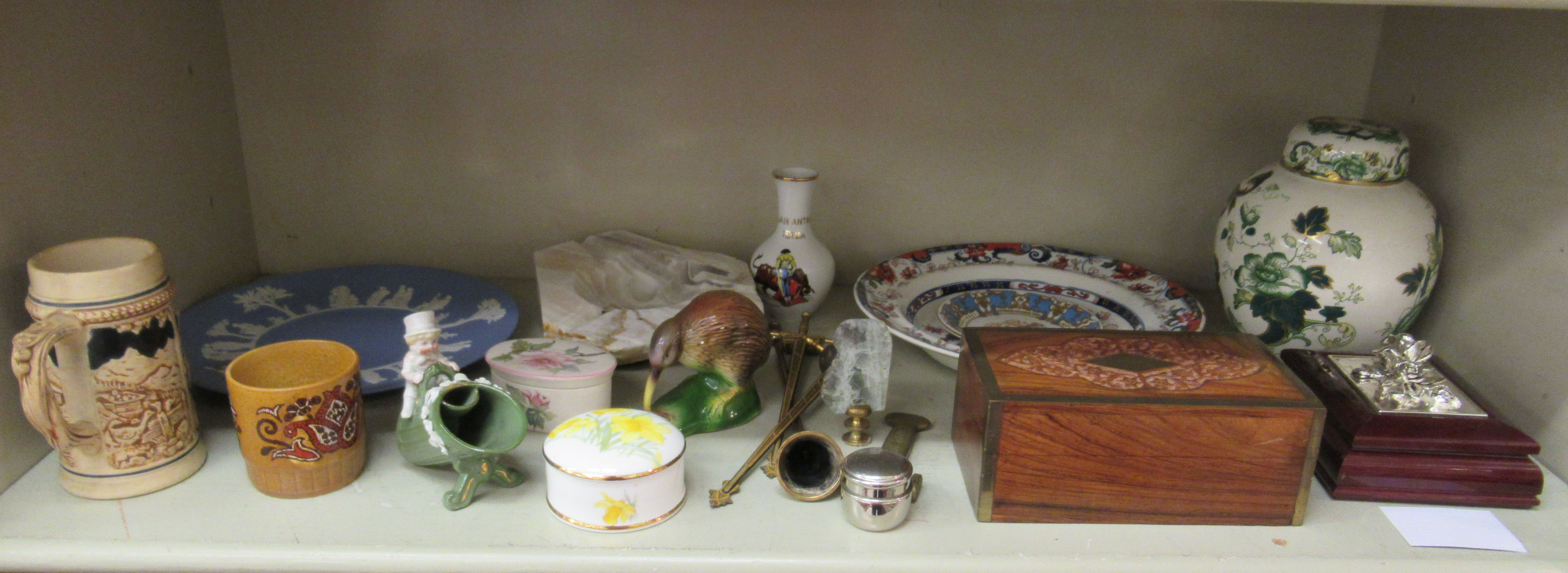 A mixed lot: to include a Masons Ironstone china ginger jar and cover 6.