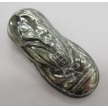 A silver plated vesta case,