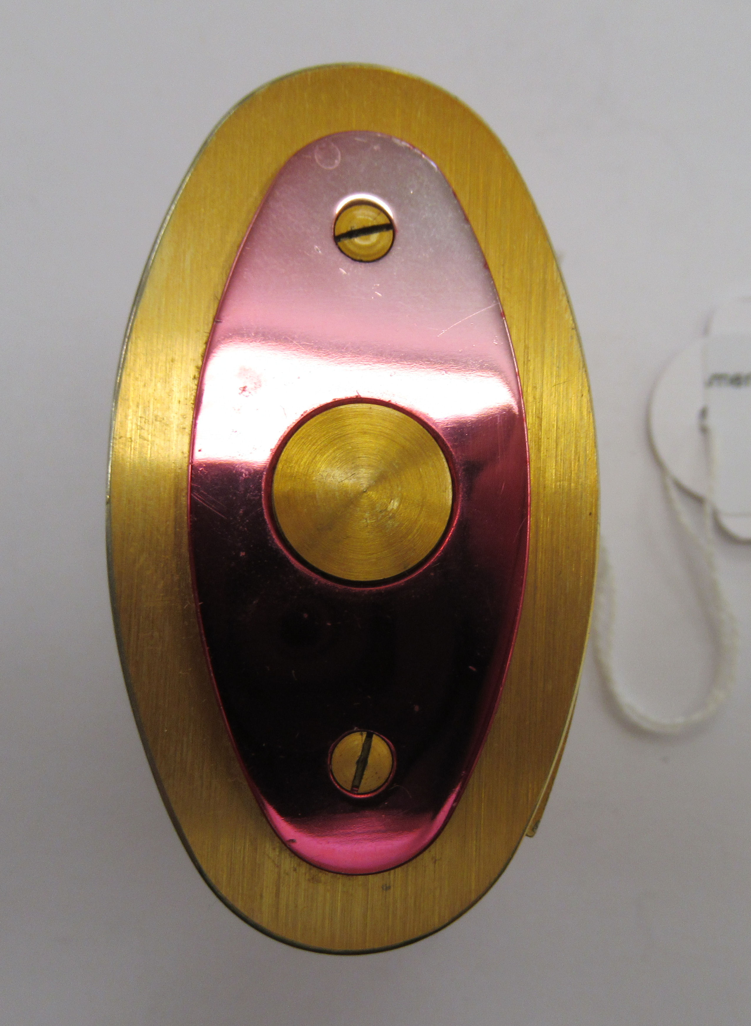 A 1980s brass cased Jaeger travel timepiece; - Image 2 of 5
