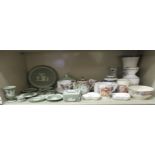Decorative ceramics: to include Wedgwood sage green jasperware collectables;