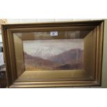 WG Collingwood - 'Langdale Pike' watercolour bears a signature 7'' x 14'' framed LSB