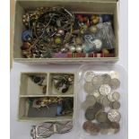 A mixed lot: to include uncollated British pre-decimal and later coins;