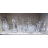 Glassware: to include Czechoslovakian and other crystal, vases,