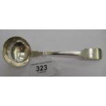 A George III silver fiddle pattern sauce ladle Dublin 1789 11