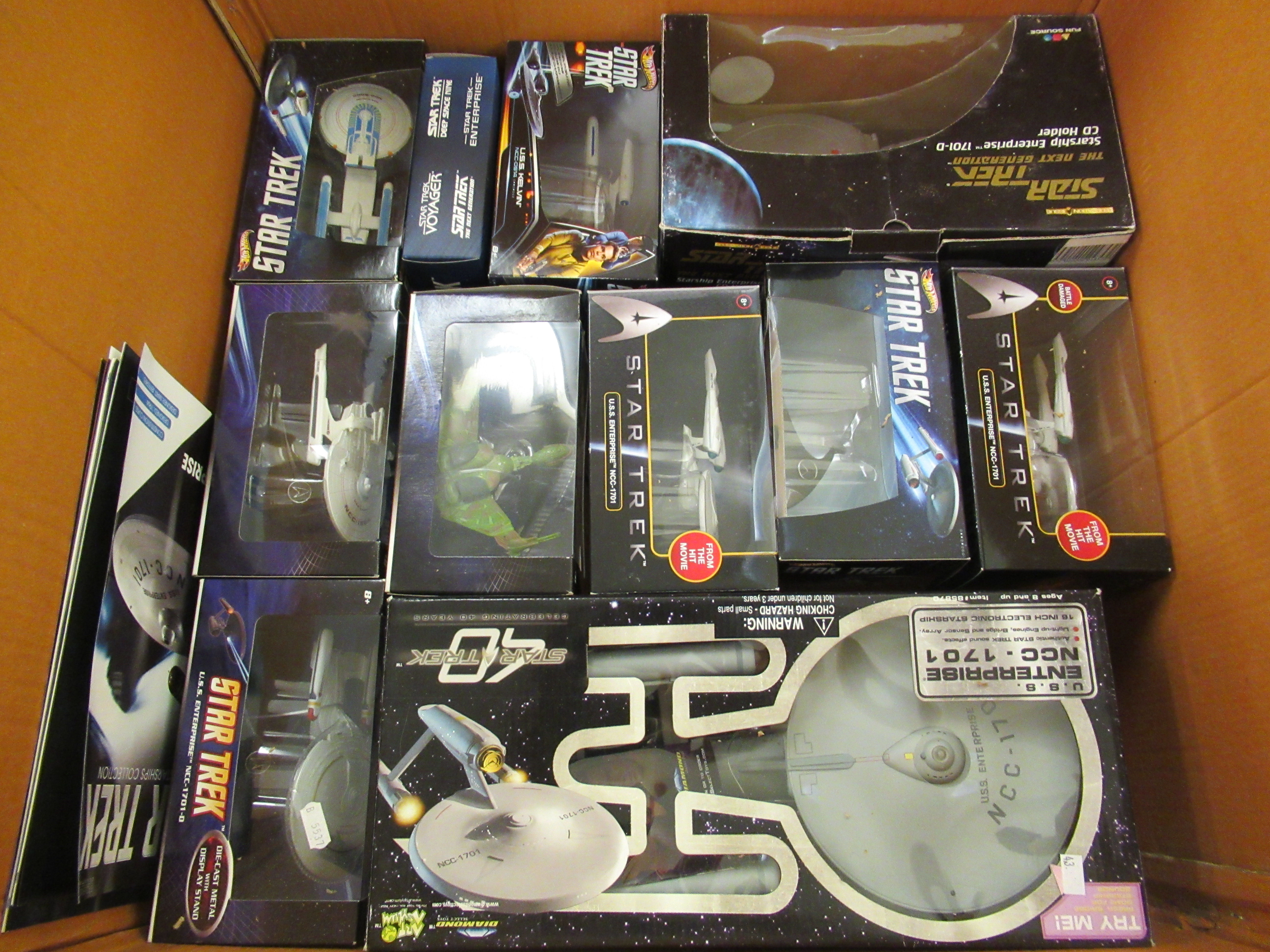 Star Trek related collectables: to include a Hot Wheel USS Vengeance boxed (completeness not - Image 3 of 3