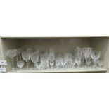 Lead crystal drinking glasses: to include hocks OS4
